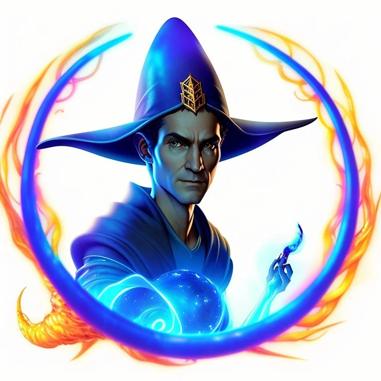 A wizard holding a wand of magical, glowing, other worldly, alien mushrooms. Golden ratio, Digital Painting, Digital Art, Masterpiece, Profile Picture