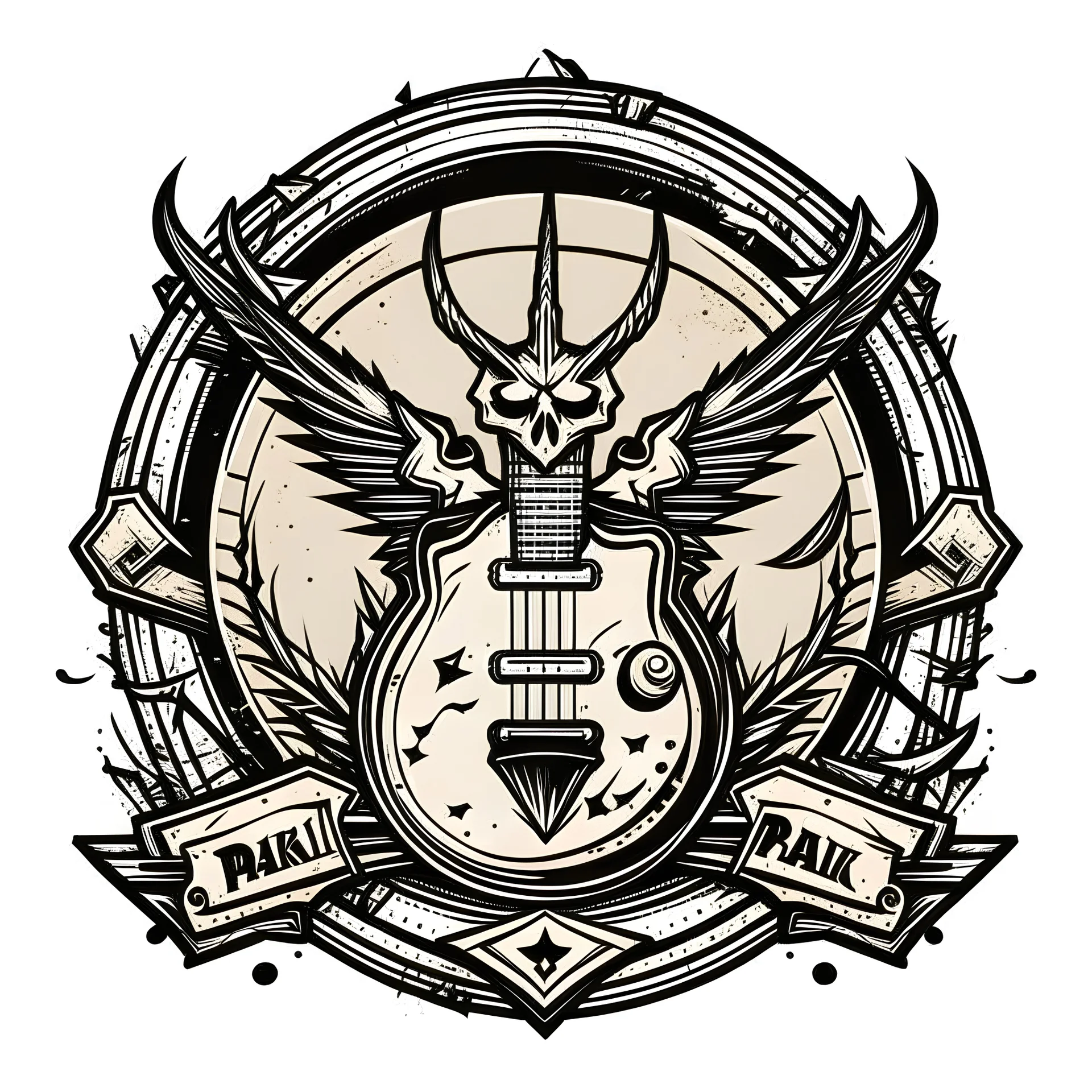 emblem of a rockband named paakki