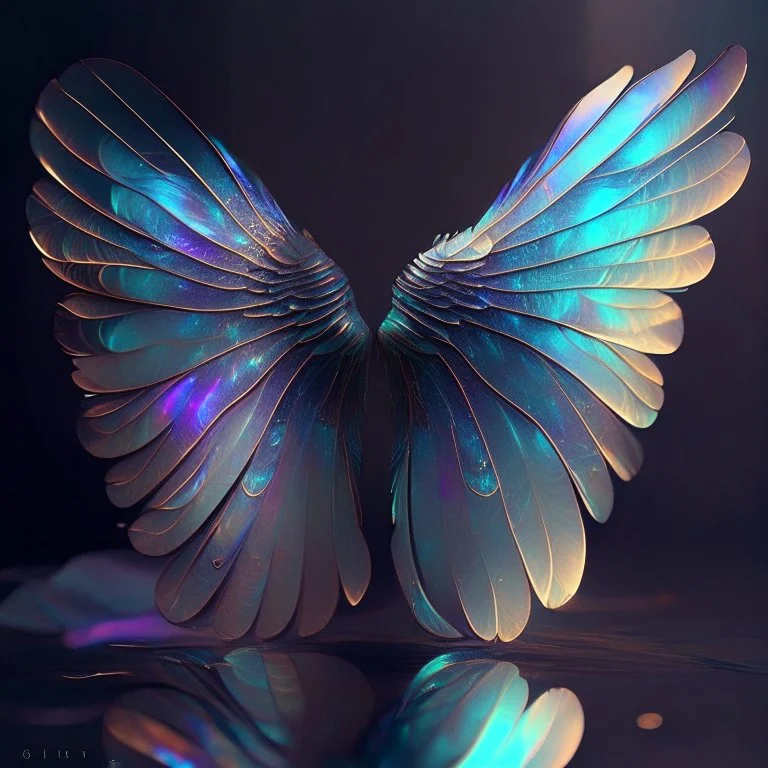 iridescent wings