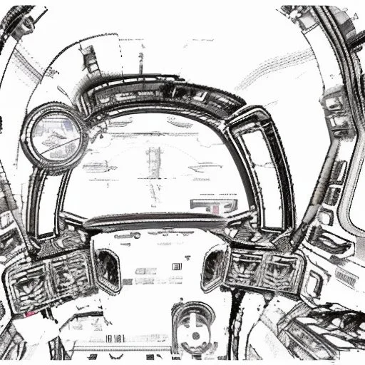 Fighter jet interior