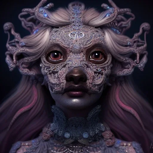 Insanely detailed photograph of an elaborate beautiful dog goddess intricate glowing skin eyes intricate face hair lashes fur dress hyperdetailed painting by Anna Dittmann Huang Guangjian and Dan Witz CGSociety ZBrush Central fantasy art album cover art 4K 64 megapixels 8K resolution HDR Greek shiny space colours jewelry celestial hair eyes light"