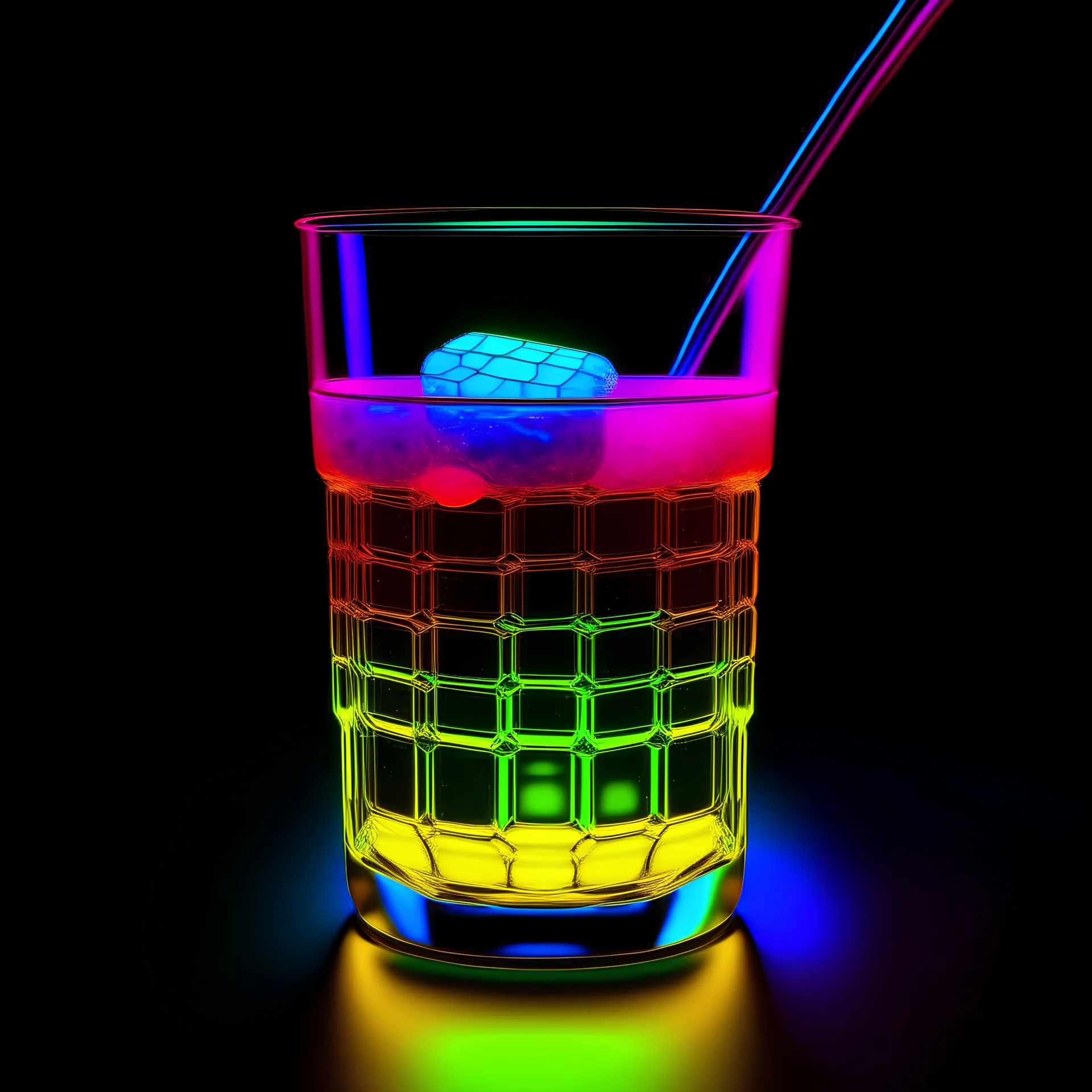 honey cocktail neon refraction