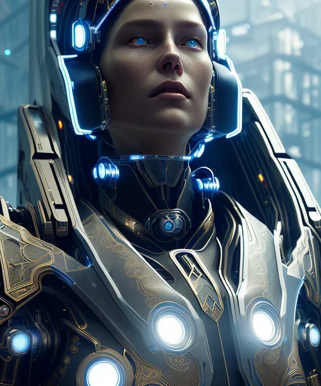 Cyborg|mdjrny-v4 style| portrait| symetric| non human | wide angle| intricate detailed| hyperrealistic| cinematic lighting| cinematic colors|hdr | unreal engine