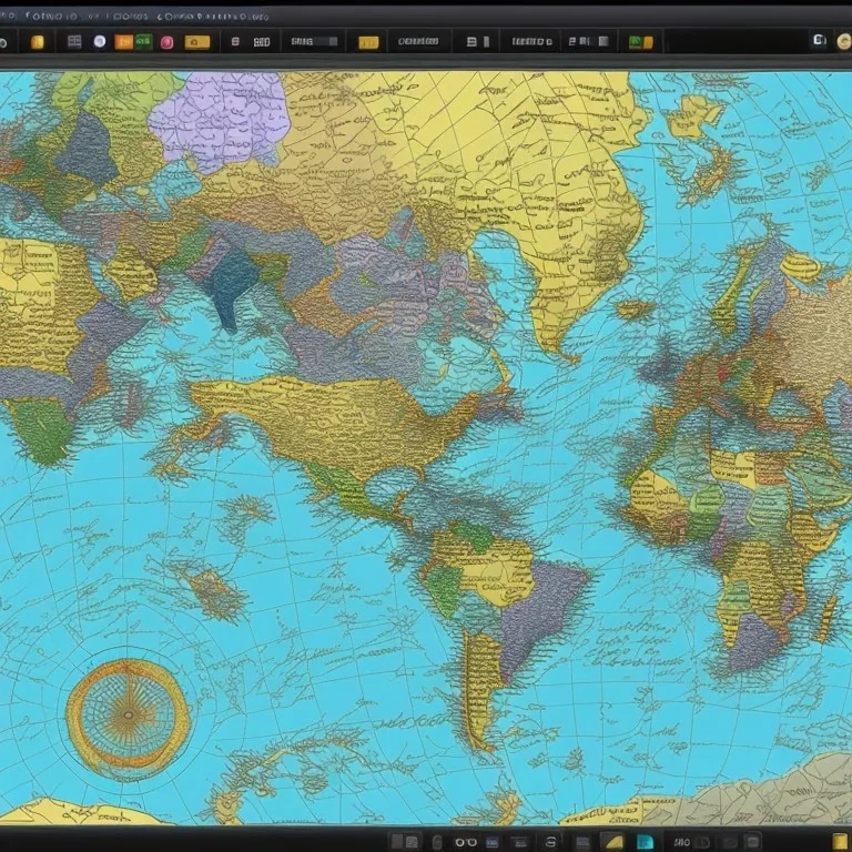 Invented world map is not real