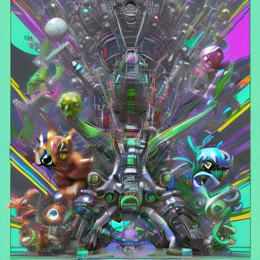 Cyberpunk Pokémon, highly detailed by junji ito