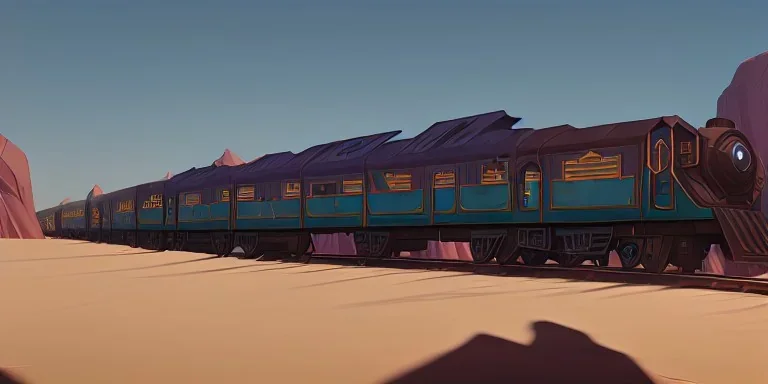 oasis train desert