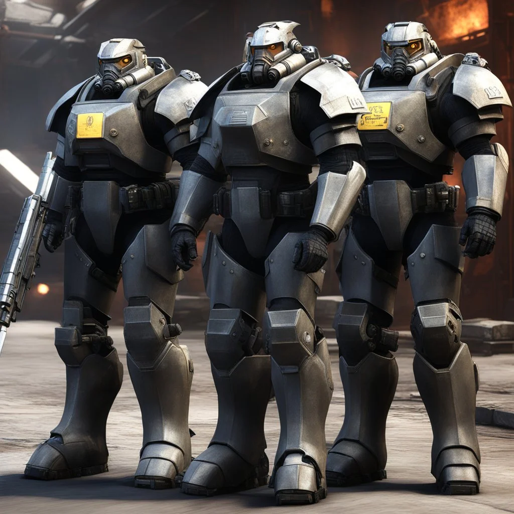daz3d iray: Inspired by the Chob armed delivery faction from Brigador Killers, a heavy power armor version that mixes protection with corporate branding.