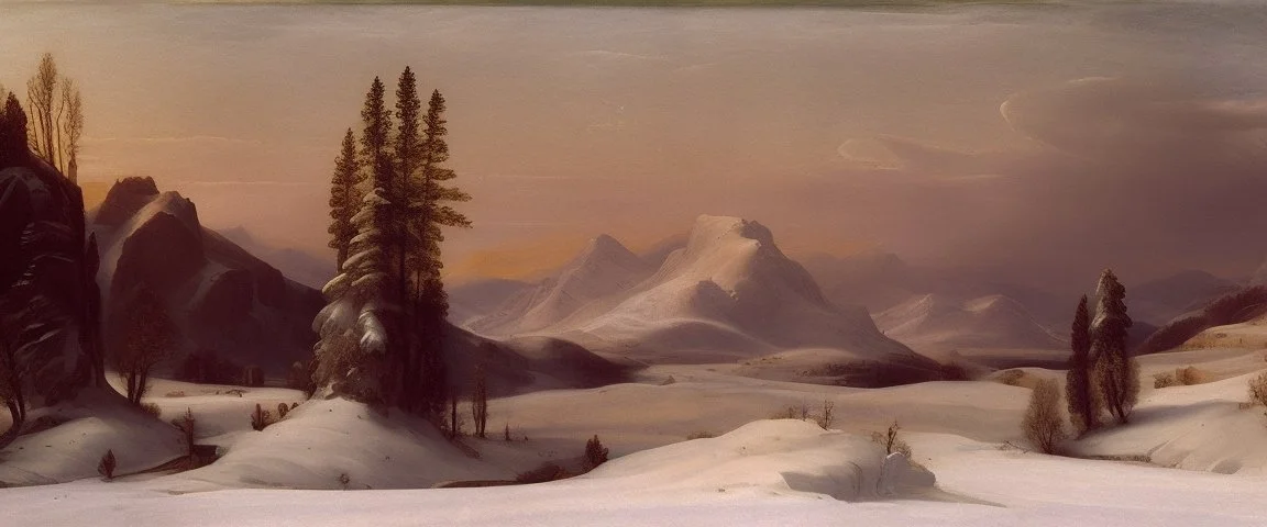 snow landscape by andrea del sarto