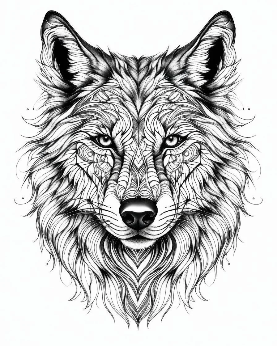 Dire Wolf Tattoo - TheWildLifeJewelry