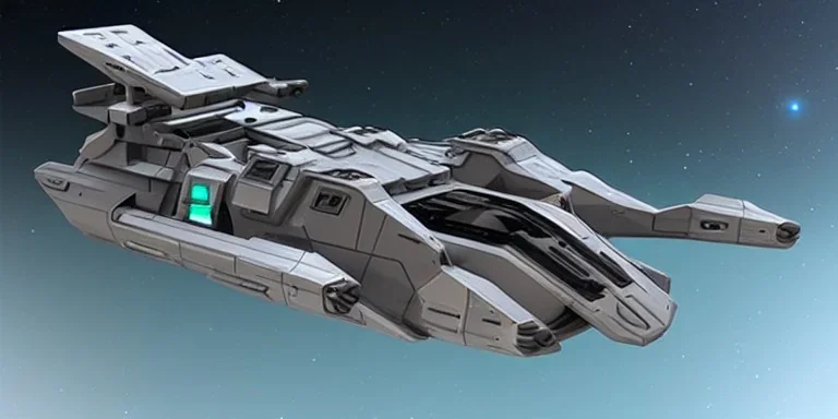 Futuristic Military Dropship