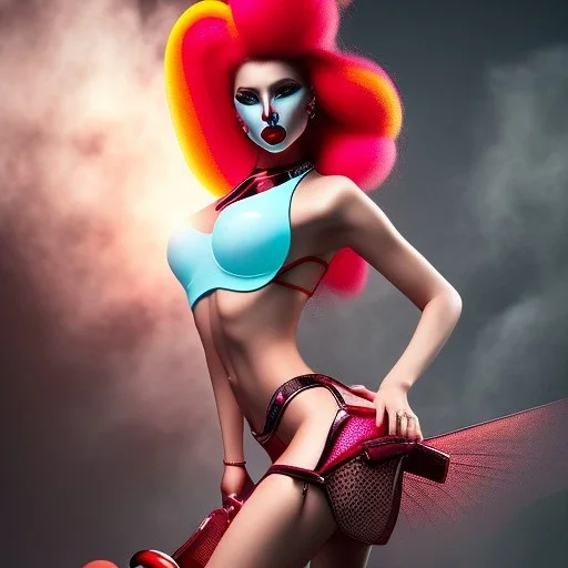 the devil she must be a dentist with deep jawbreaker eyes, red rope hair, gumdrop lips, cotton candy thighs