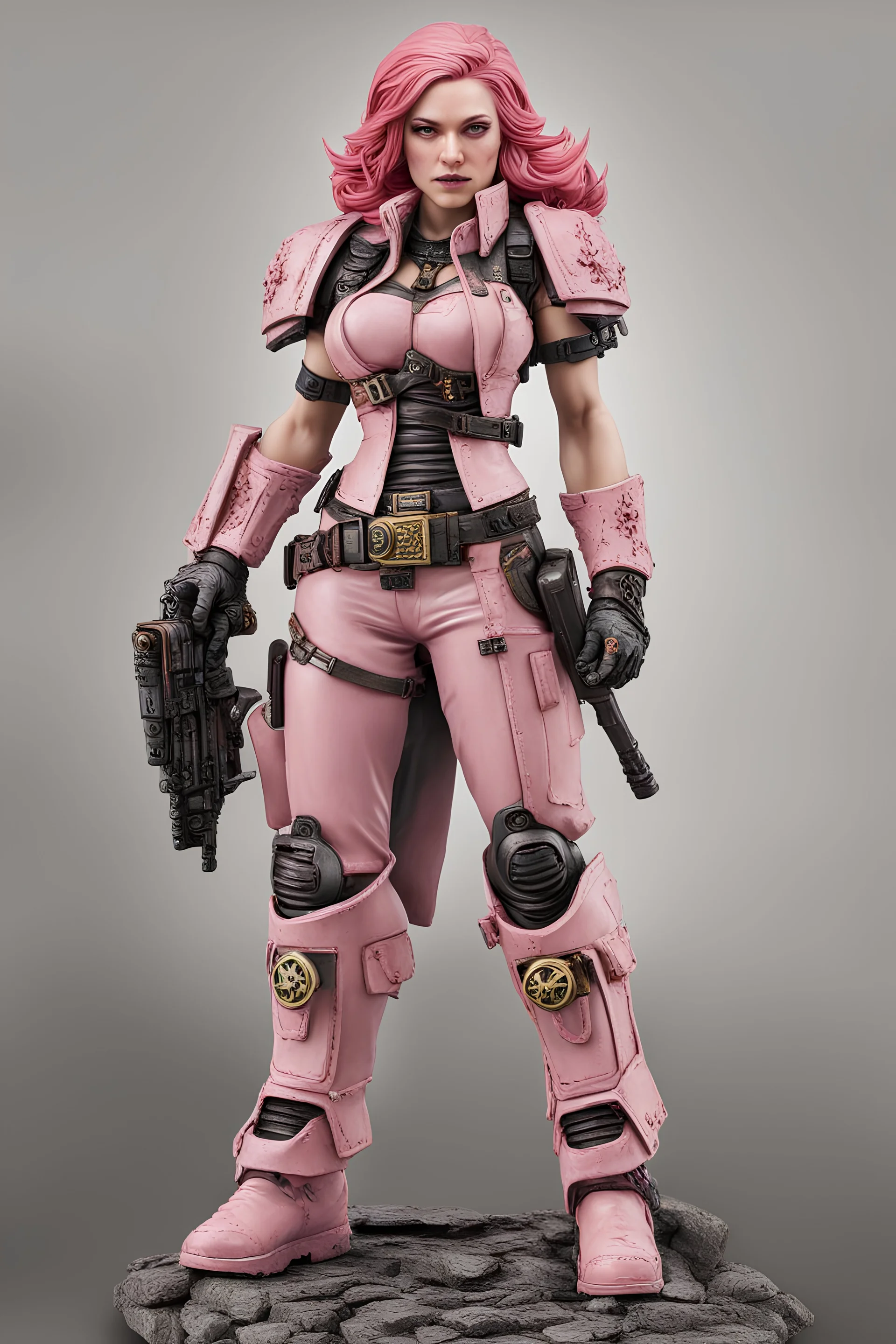 Warhammer 40,000 beautiful women Full Body Statue pink hair