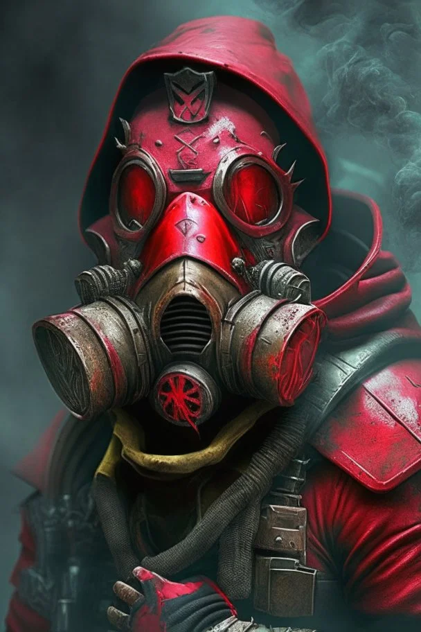 Blood seeker with gas mask