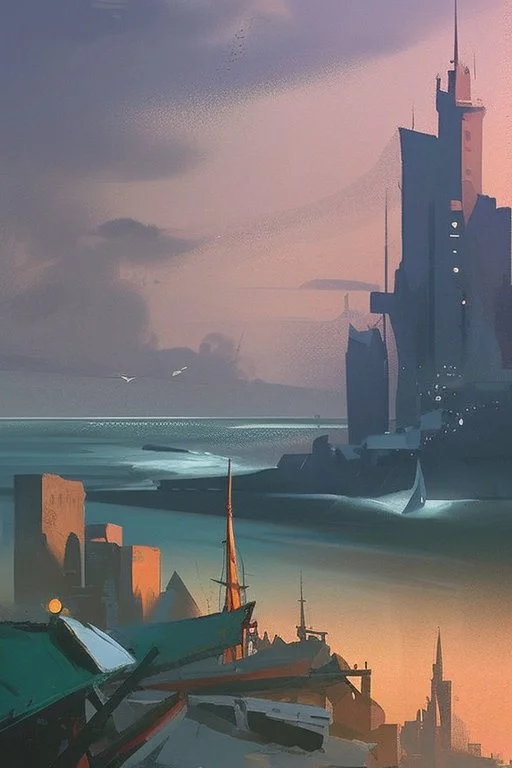 Can you make an old painting of a huge coastal city called matesolles..make it look french