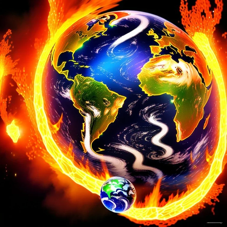 Earth on fire