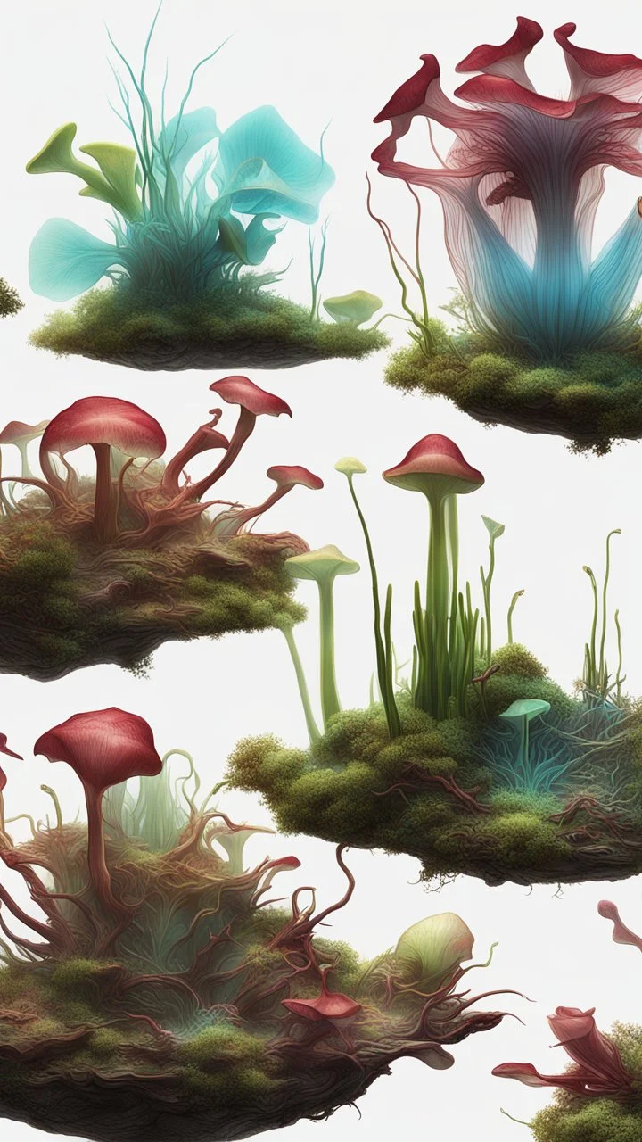 "3D HR Complex Unique and Beautiful Bioluminescent Carnivorous Plants, a breathtaking frontier fantasy artwork by Android Jones, Jean Baptiste monge, Alberto Seveso, Erin Hanson, Jeremy Mann. Minimalist highly detailed and complex professional_photography, masterpieces, 8k resolution concept art, Artstation, tricolor, Unreal Engine 5, cgsociety" Highly detailed ArtStation Concept Art Clear Focus Smooth cinematic 4K epic Details Serious Stoic ARTgerm AN's mature art. Bosch painting style,