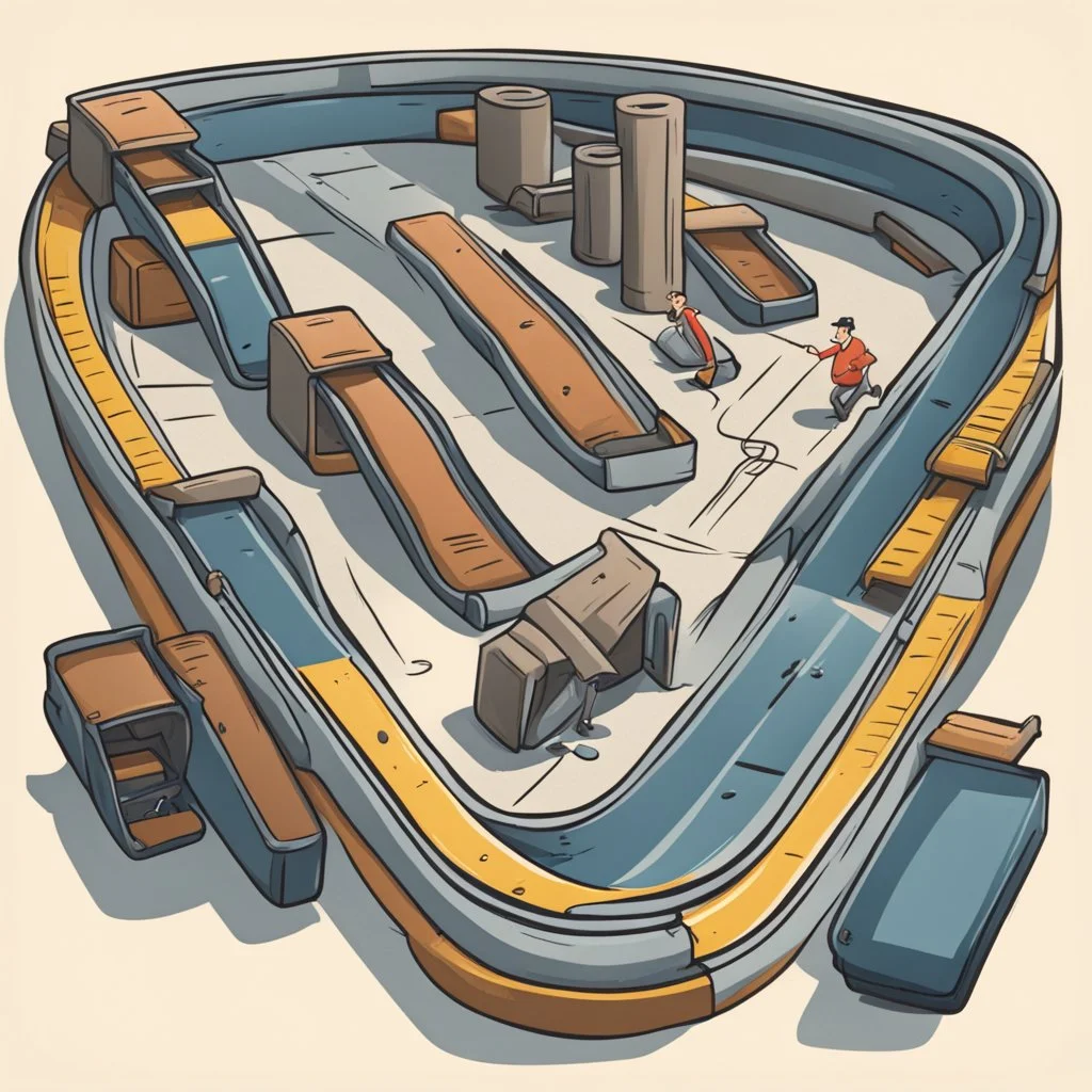 conveyor belt cartoon top down