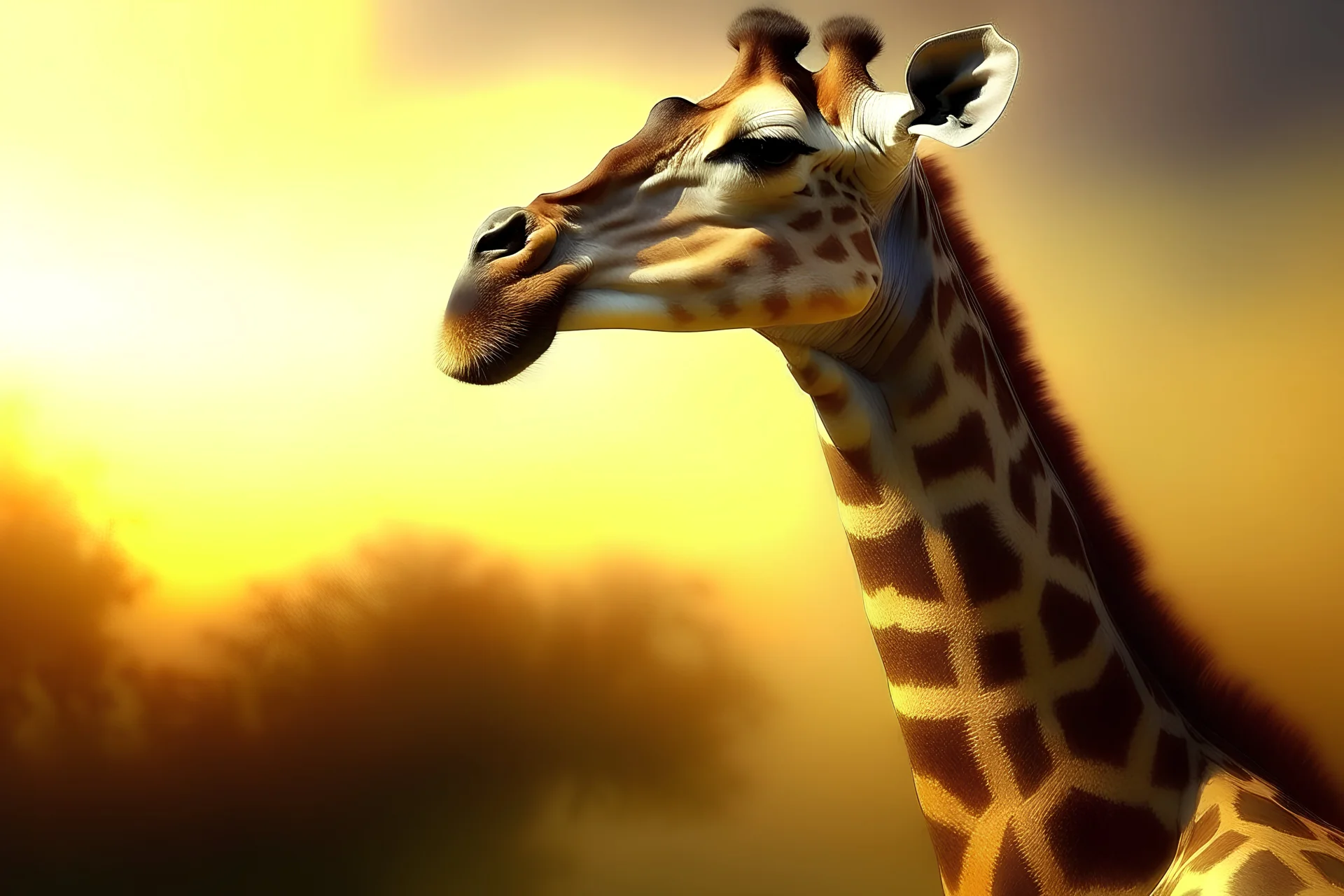 cover book art of lgiraffe wih stuning calm color