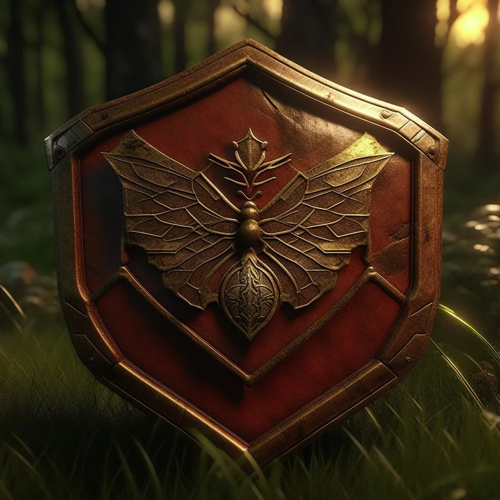 The Last Of Us Fireflies logo but as a medieval shield