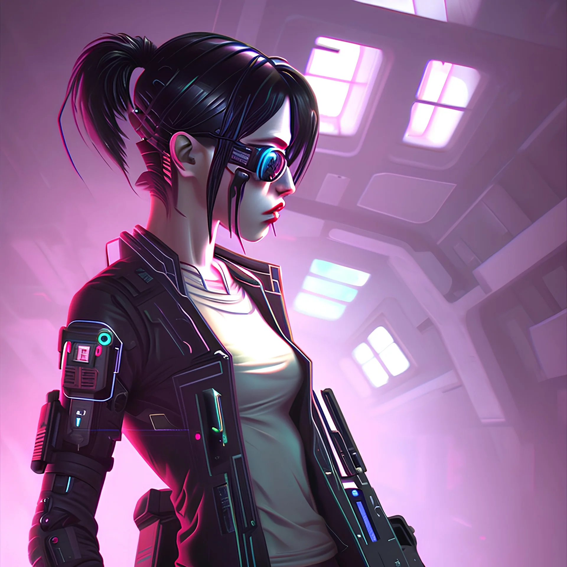 Girl cyberpunk is a thing of beauty