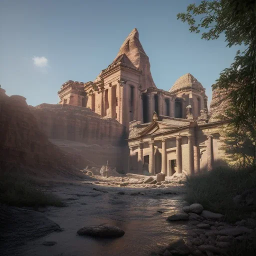 Petra, realistic, hyper detailed, unreal engine 5, octane render