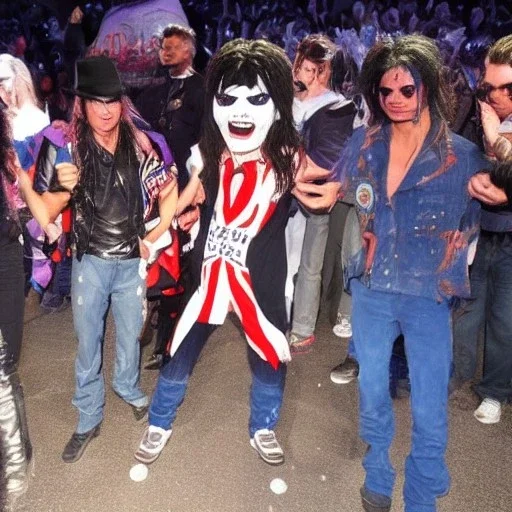 Mascotte Iron Maiden, Michael Jackson danse le moonwalk