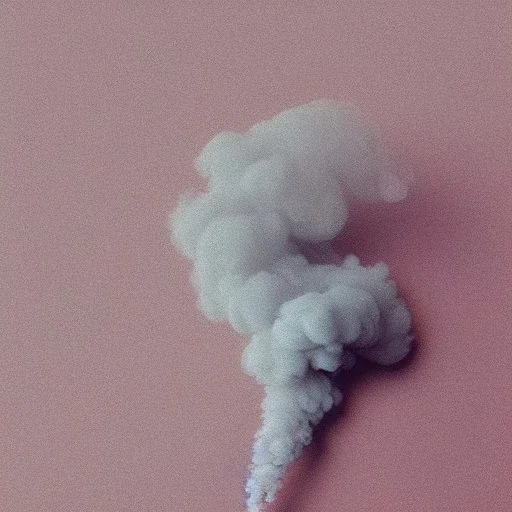 tiny delicate smoke and steam, beautiful composition, centered in frame, smoke effect, steam effect, pastel colors, plain solid color, highly intricate, extremely ornate, highly detailed, photorealistic, chiaroscuro, aesthetic layout, monochrome pantone, minimalist photography, hyper realistic, octane render, minimalist art