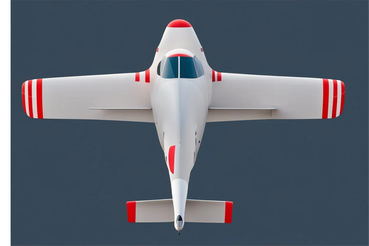 2d plane, red