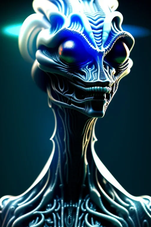 full bodied Poltergeist alien, 8k, finely detailed, photo realistic.