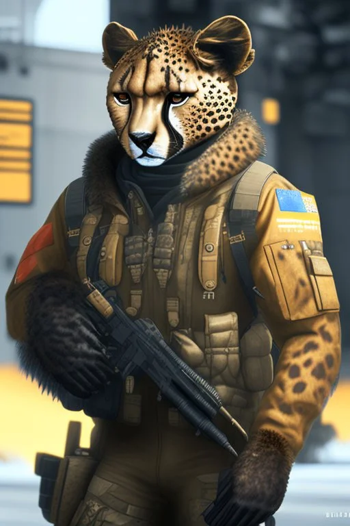 Bf4 russian engineer but it's furry cheetah