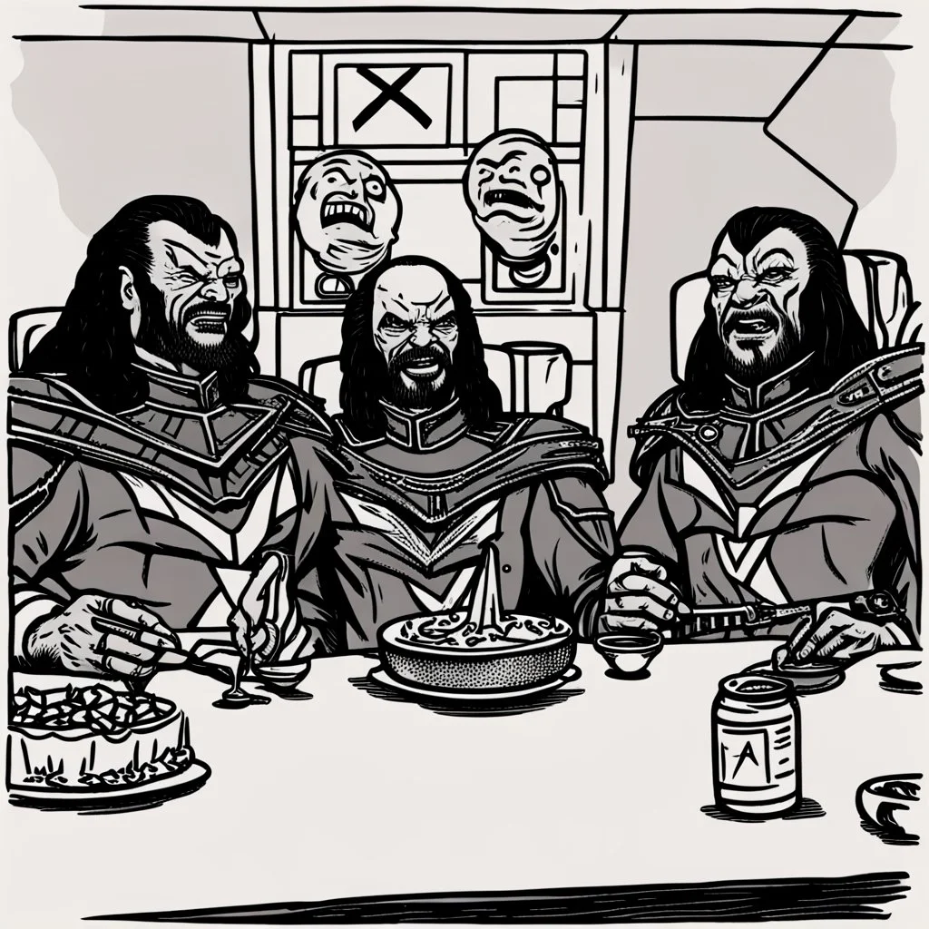 Klingons Celebrating April Fool's Day