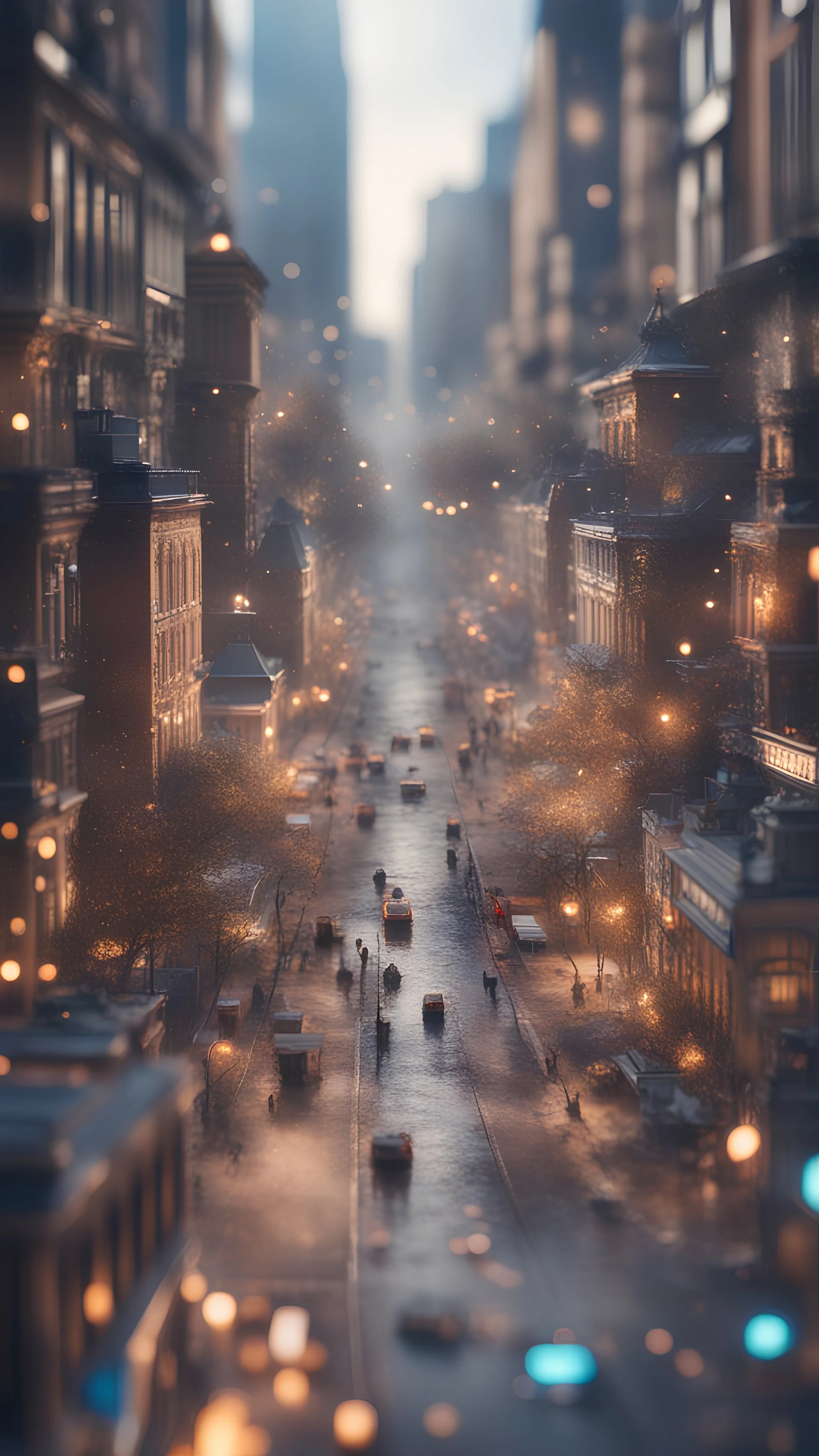 city madness dissolves double bind,bokeh like f/0.8, tilt-shift lens 8k, high detail, smooth render, down-light, unreal engine, prize winning