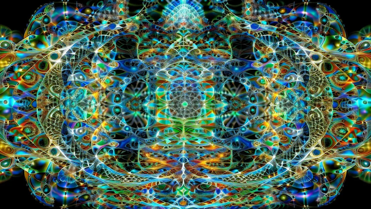 hyperdimensional paradoxical impossible KALEIDOSCOPICAL crystalline non-euclidian wormhole creature