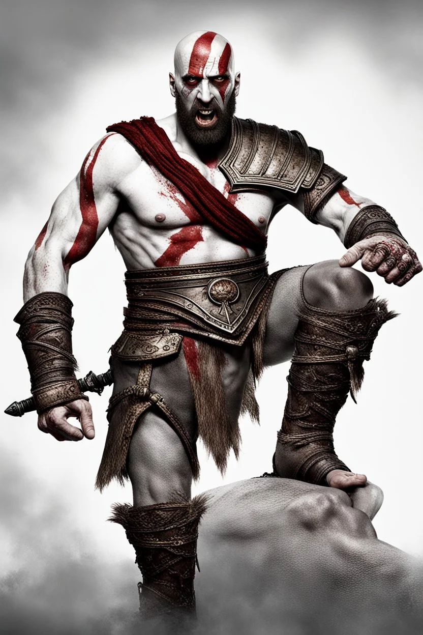 Nicolas Cage playing kratos