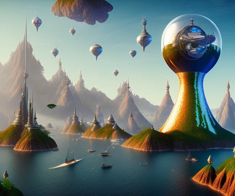 world in an hourglass, 8k, finely detailed, photo realistic