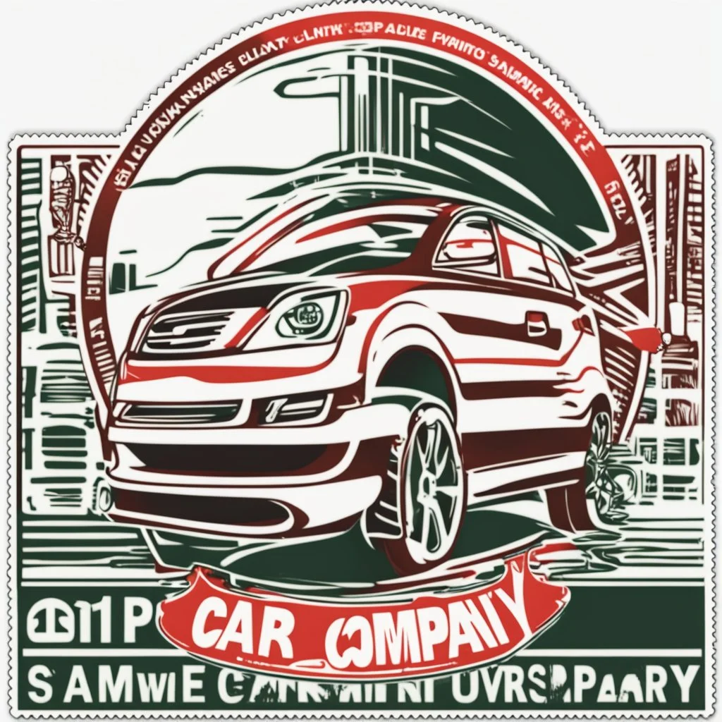 CAR COMPANY STAMP ,PNG