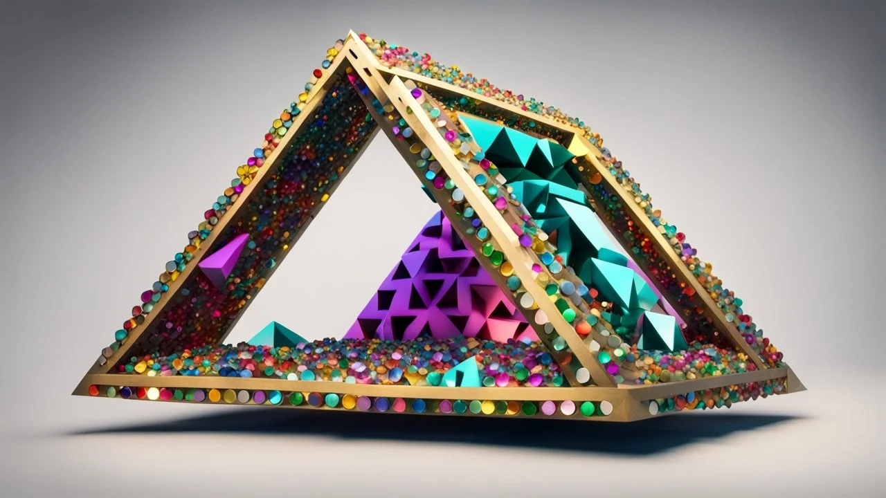 penrose triangle jeweled impossible building