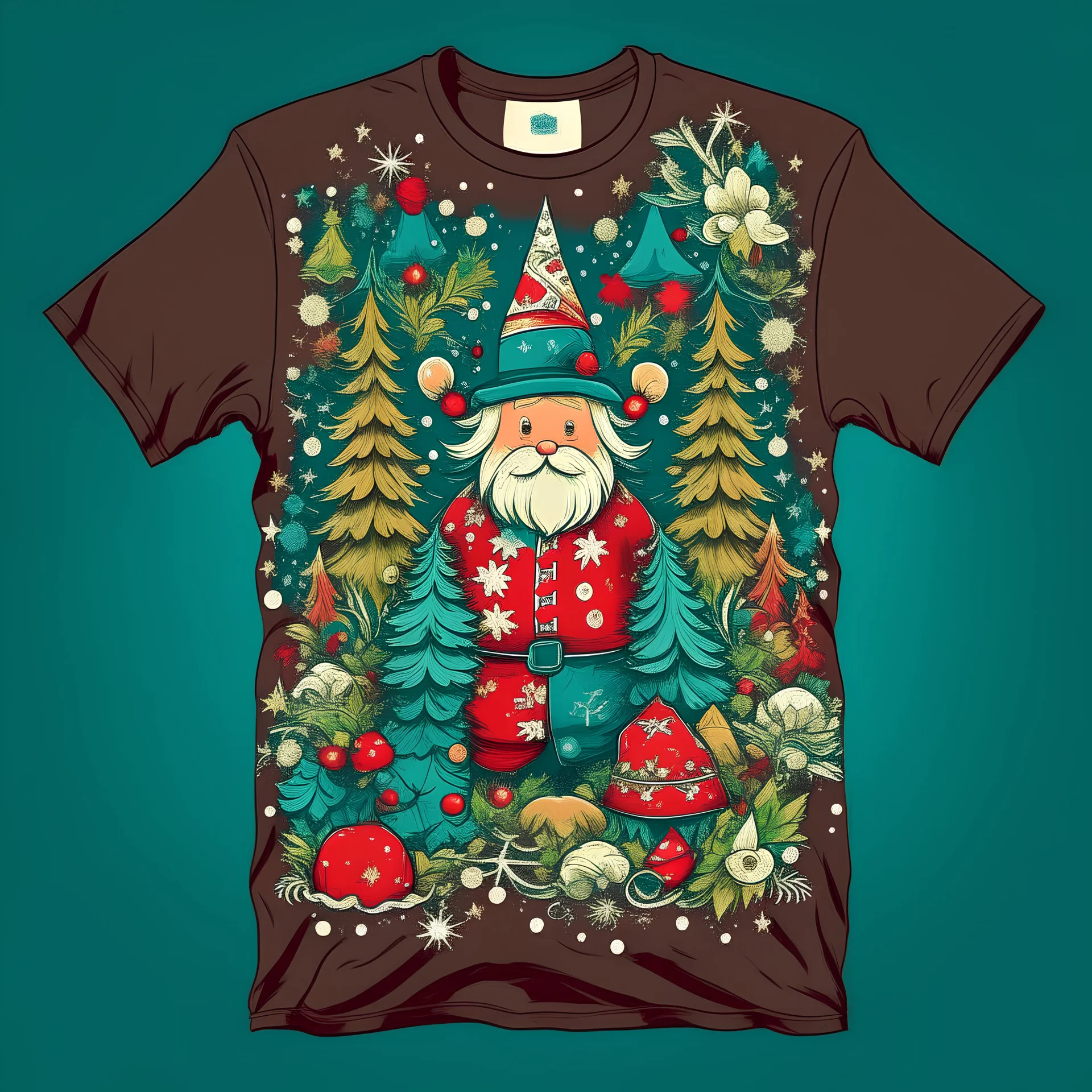 create a christmas tshirt design