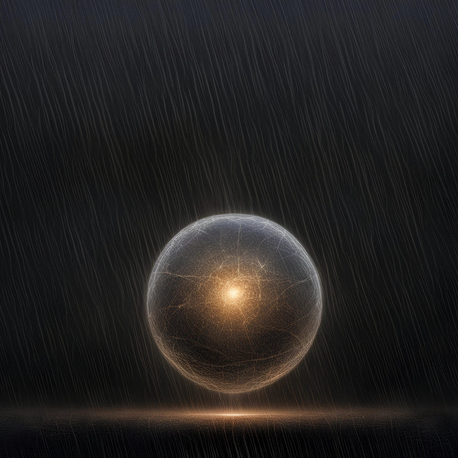 bow of rain, semisphere of energy plasma, spherical texture