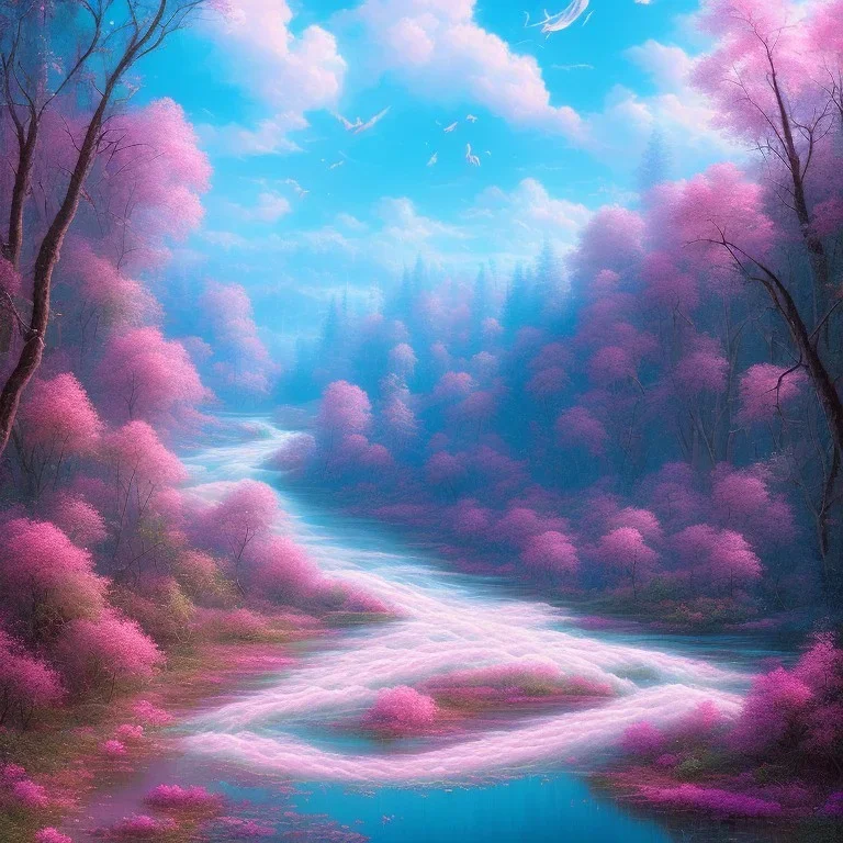 Pink river