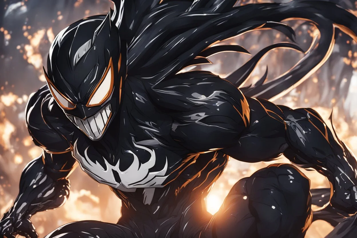 Symbiote in 8k solo leveling shadow artstyle, goku model, full body, intricate details, highly detailed, high details, detailed portrait, masterpiece,ultra detailed, ultra quality