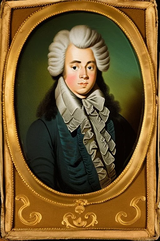 Extremely rich teen guy portrait 1770s