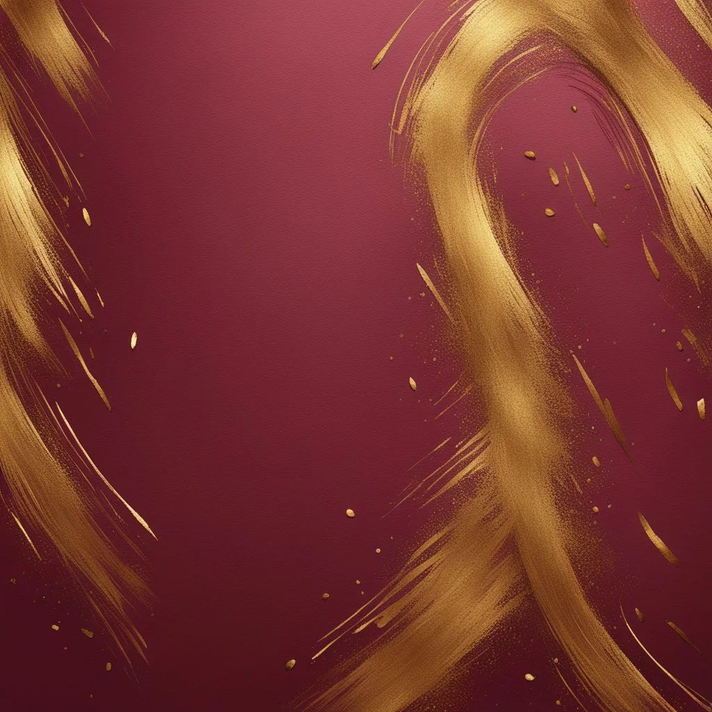 Hyper Realistic Golden-Path-Texture on Maroon-brush-strokes-background