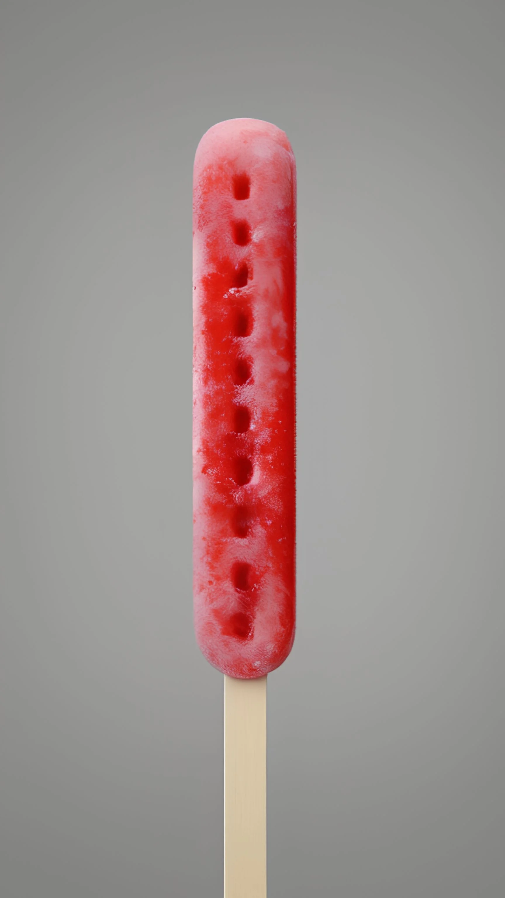 Popsicle, lick, strawberry