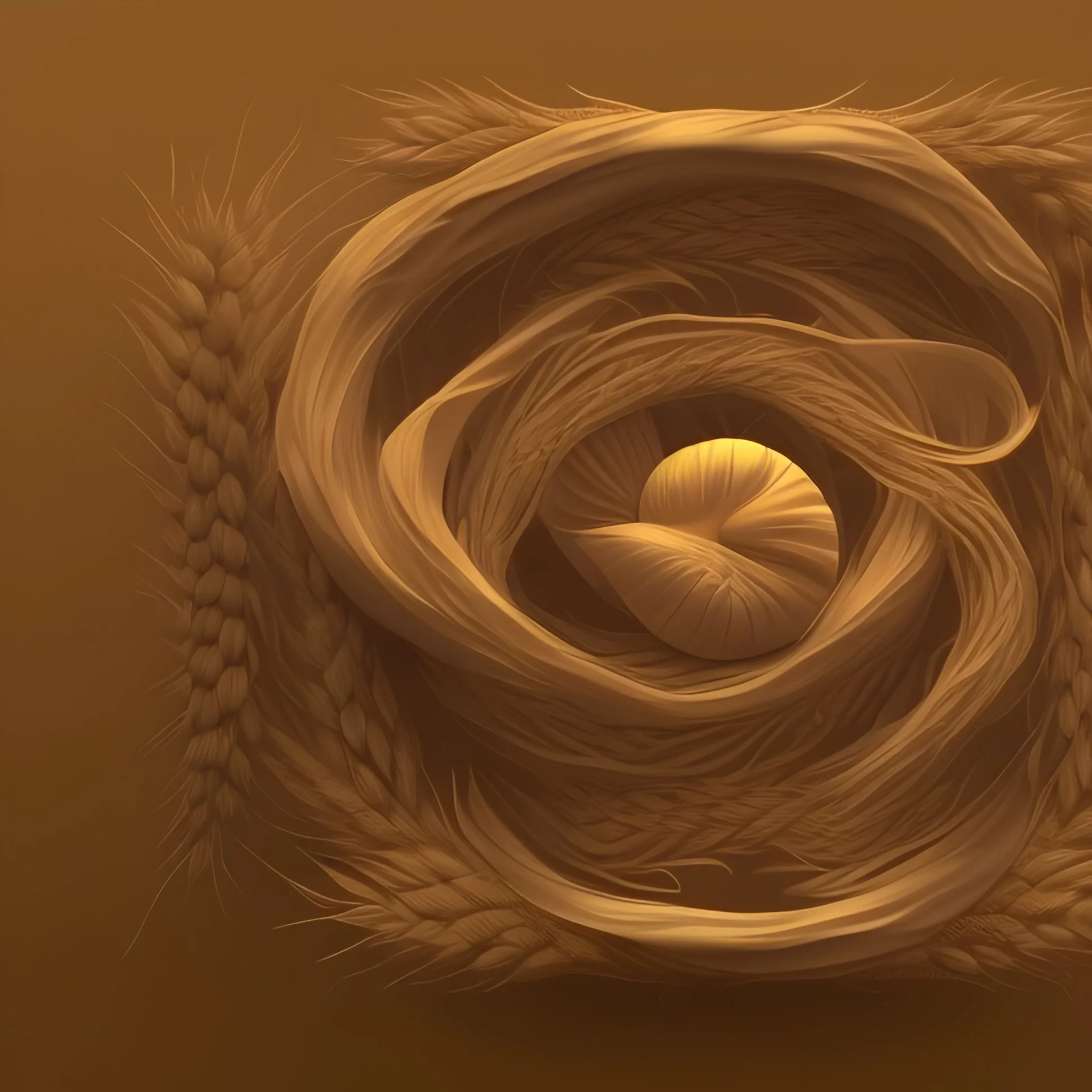 Magical and classic professional and artistic logo of 5 ears of wheat, with full details, full HD, voluminous, 3D, symmetrical, 4K, 8K