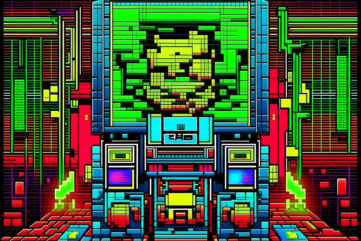 ALBUM COVER - 8BIT TECHNO RAVE MACHINE