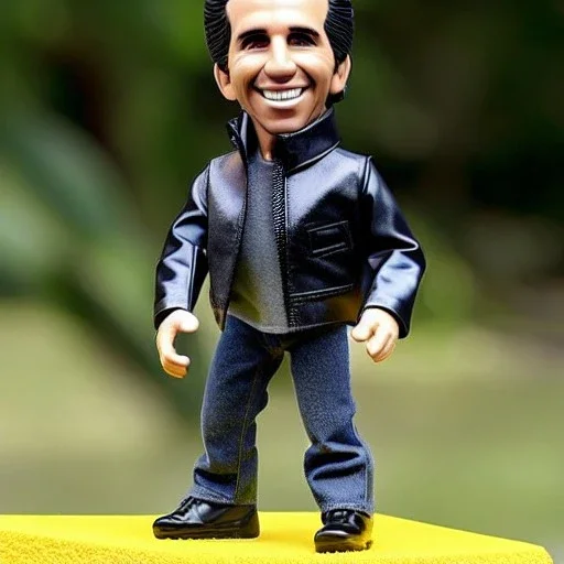 figure smile "the fonz" Fonzie arthur fonzarelli young greaser jacket winkler toy doll face boot (plastic black hair) full body in package (two thumbs-up) 2022