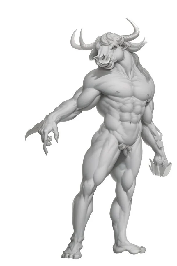 Centaur, a man with a bull's head