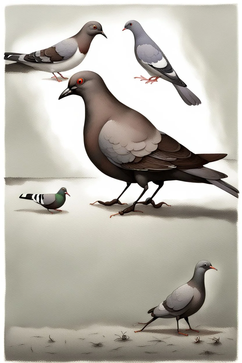 The Ant and pigeon