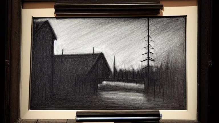 "İşte Biz O Gün Tükeneceğiz" cümlesini çok koyu renk seçimleriyle ve bir resim çalışmasıyla çiz. Bir sanat eseri olsun ve yazı olmasın